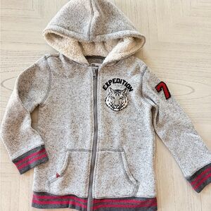 Epic Threads Gray Expedition Hoodie with Red Accents